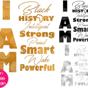 I Am Black History SVG, Black History Month Svg, Black Woman Svg African American  png dxf eps Remember Your Root SVG, Black Woman Svg