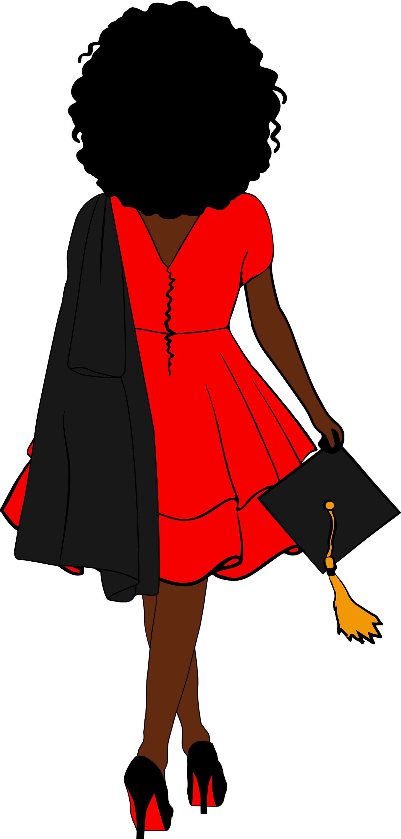 Afro Woman Svg Black Woman Svg Sorority Svg Graduation Svg Etsy