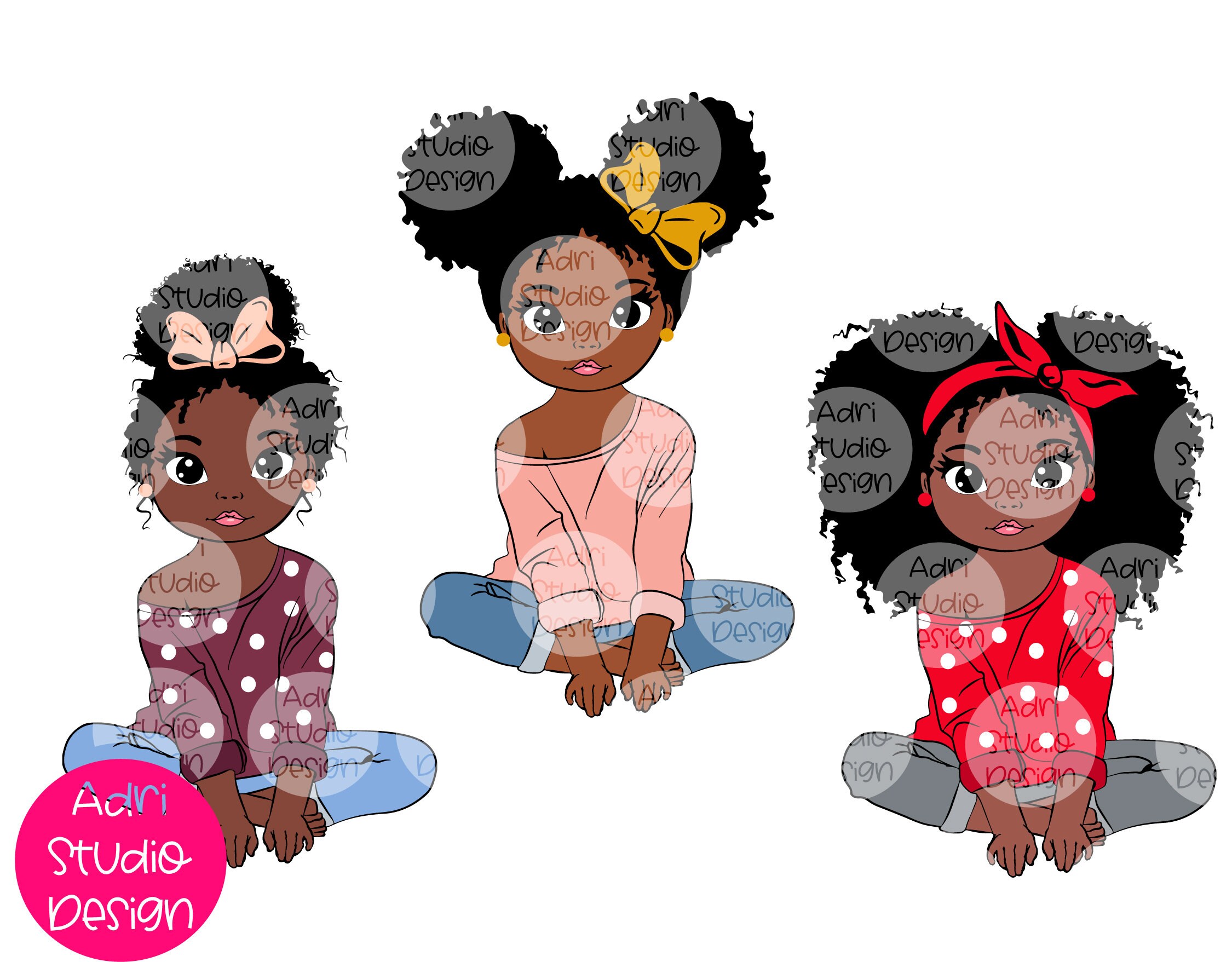 Peekaboo Girl With Puff Afro Ponytails Svg Cute Black African Etsy Singapore