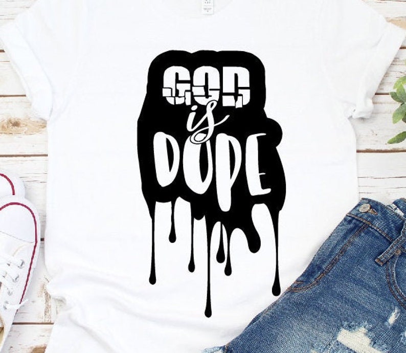 Download God Is Dope SVG Dripping Black Girl Magic Afro woman Black | Etsy