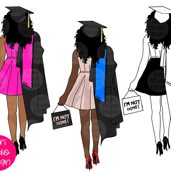 Afro Woman SVG, Black Woman SVG, Sorority Svg, Graduation Svg, Black and Educated Svg, Fashion Svg, BAE, Black Girl Magic Svg, black girl