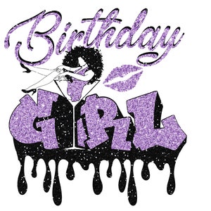 Birthday Girl Drip Diva Party Cut File, Heel and Martini Glass