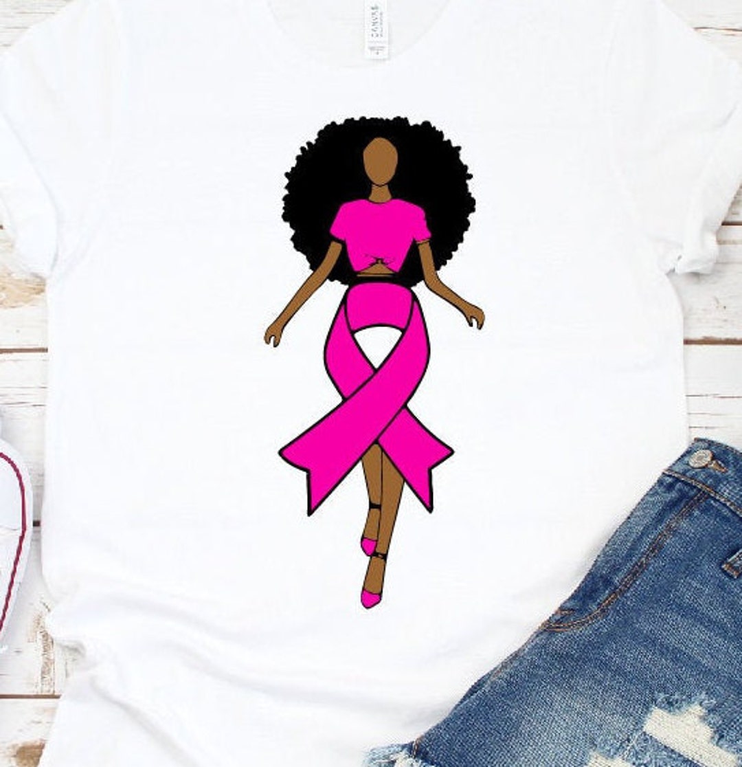 Survivor Svg, Pink Ribbon Svg, Queen Clipart African American Png Dxf ...