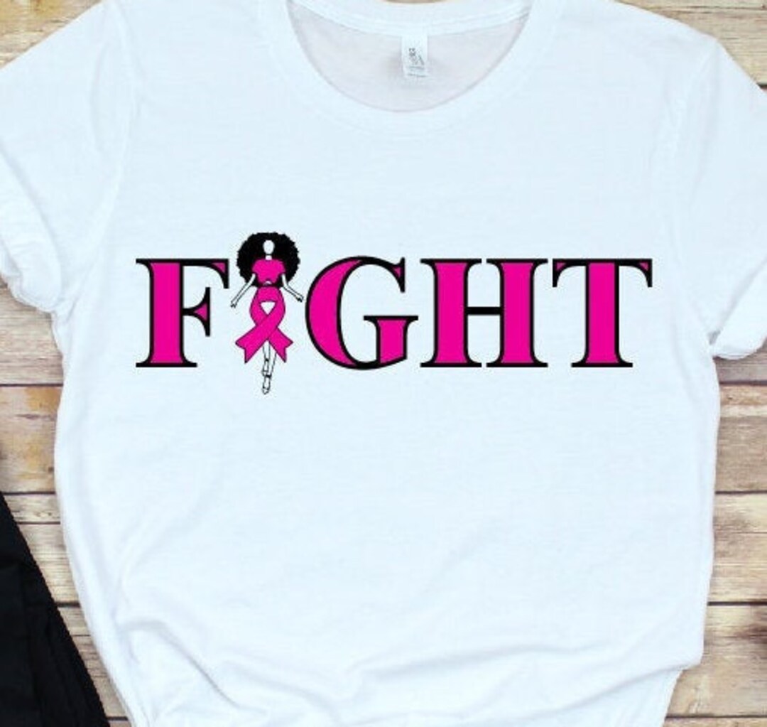 Survivor Svg, Pink Ribbon Svg, FIGHT SVG African American Png Dxf Eps ...