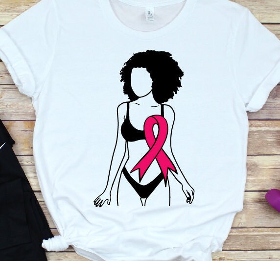 Survivor svg Pink Ribbon svg Queen clipart African American | Etsy