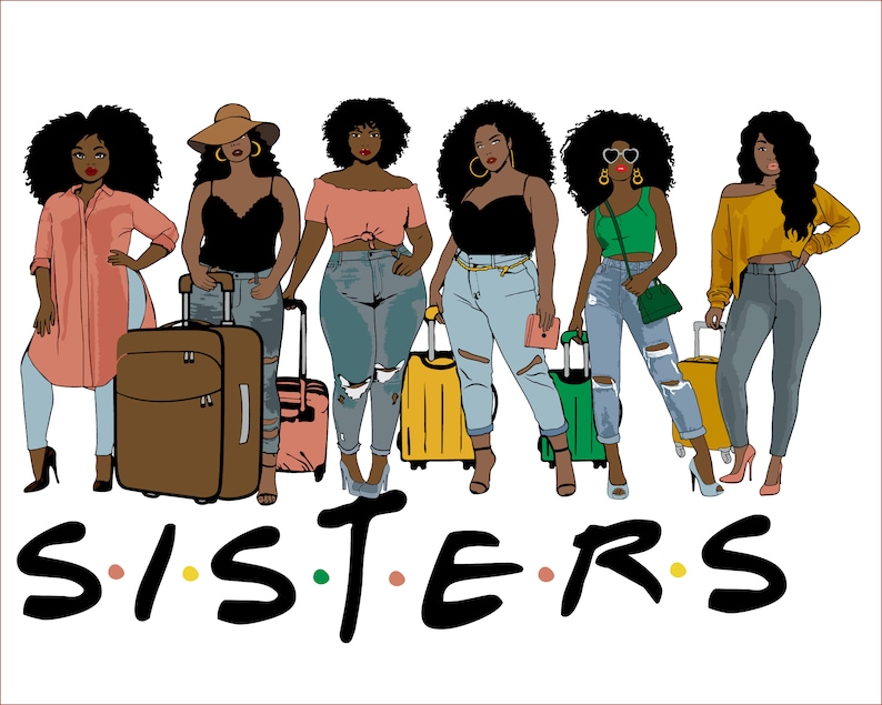 Download Sisters Black Girl Svg Thick Women Svg Black Woman Svg Black Sistas Queen Melanin African American Women Curvy Svg Black Queen Svg Art Collectibles Drawing Illustration 330 Co Il