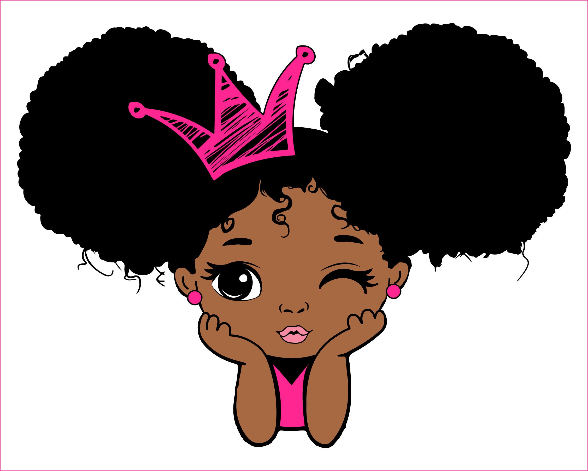Little Black Girl Cartoon