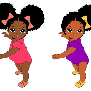 Peekaboo girl  Bundle, princess svg, Cute black African American kids Svg Dxf Eps Png cut file CricuT, African American, afro puff, bow