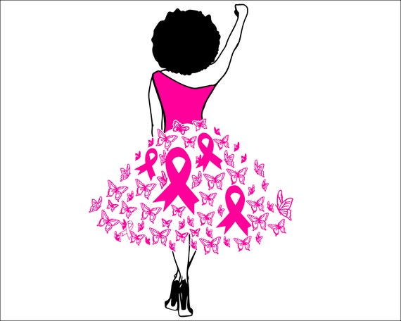 Download Survivor Svg Pink Ribbon Svg Queen Clipart African American Etsy