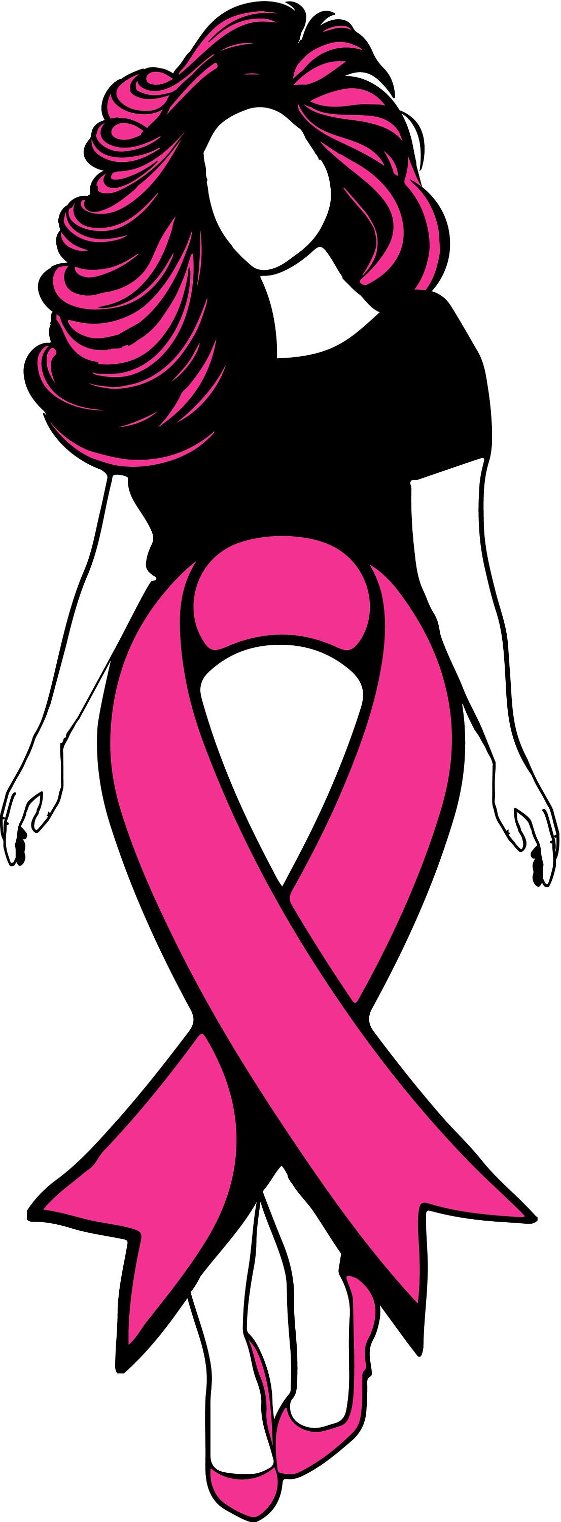 Survivor Svg, Pink Ribbon Svg, Queen Clipart African American Png Dxf ...