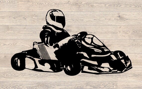 Gokart Digital Cut Files Digital Files Gokart Svg Go Etsy