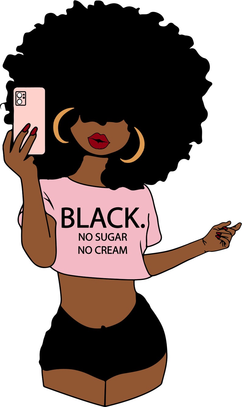 Woman Bundle svg Selfie Natural Curly Afro Girl Curvy girl | Etsy