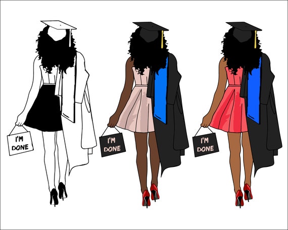 Download Afro Woman SVG Black Woman SVG Sorority Svg Graduation Svg | Etsy