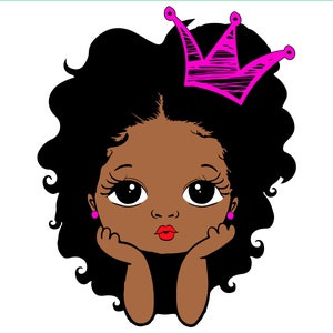 Download Peekaboo Girl Princess Svg Cute Black Caucasian Svg Kids Svg Etsy