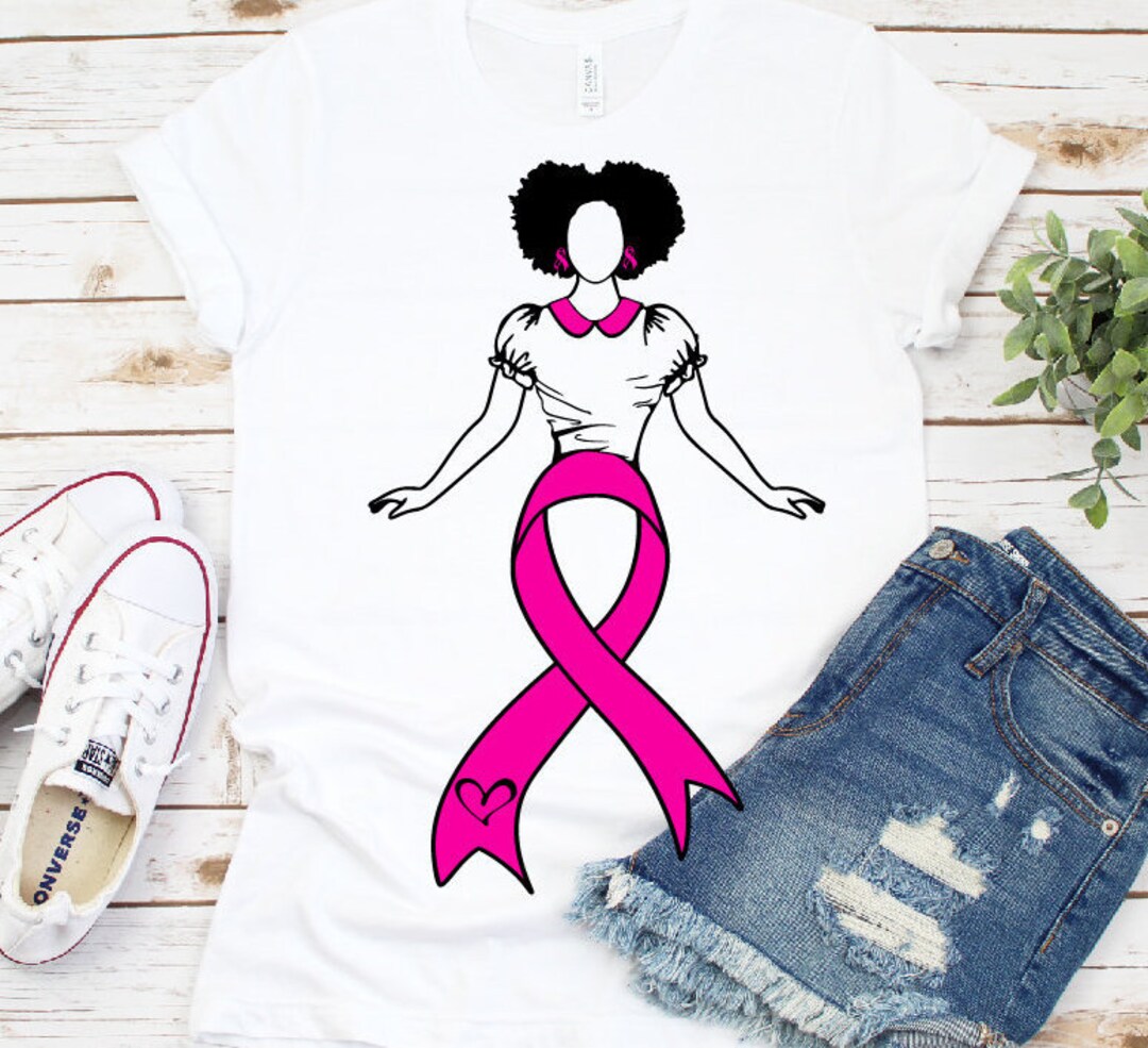 Survivor Svg, Pink Ribbon Svg, Queen Clipart African American Png Dxf ...
