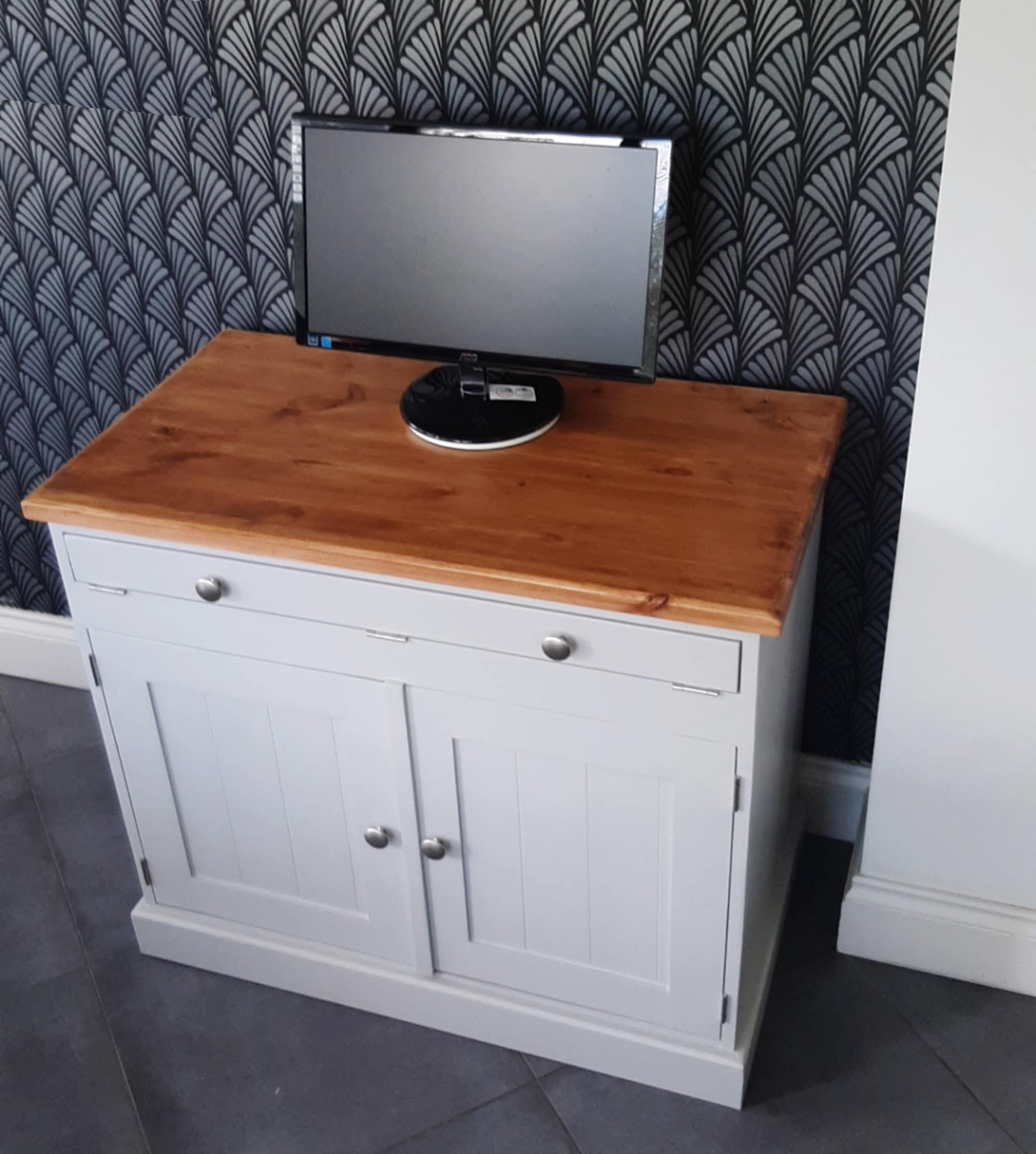 Hand Crafted Hideaway Home Office Computer Desk F&B Colour Options  Available -  Denmark
