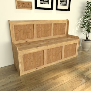 Hand Crafted Rustic Low Arm Style Monk's Bench With Hand Waxed Finish - Ideal for dinning seating! *Custom Sizes Available*
