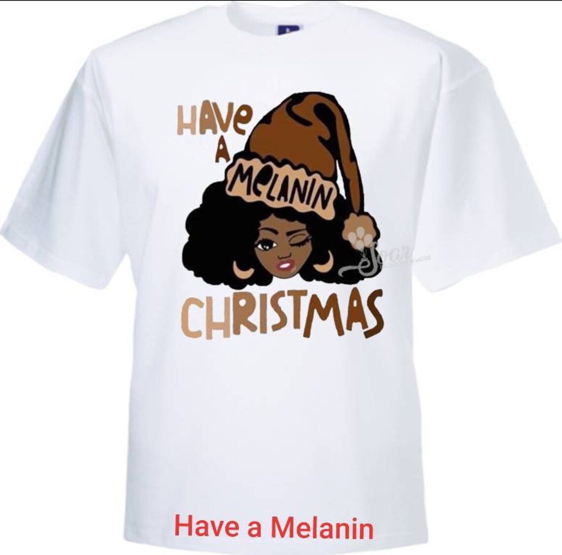 African American Christmas Tshirts Black Santa tshirt Etsy