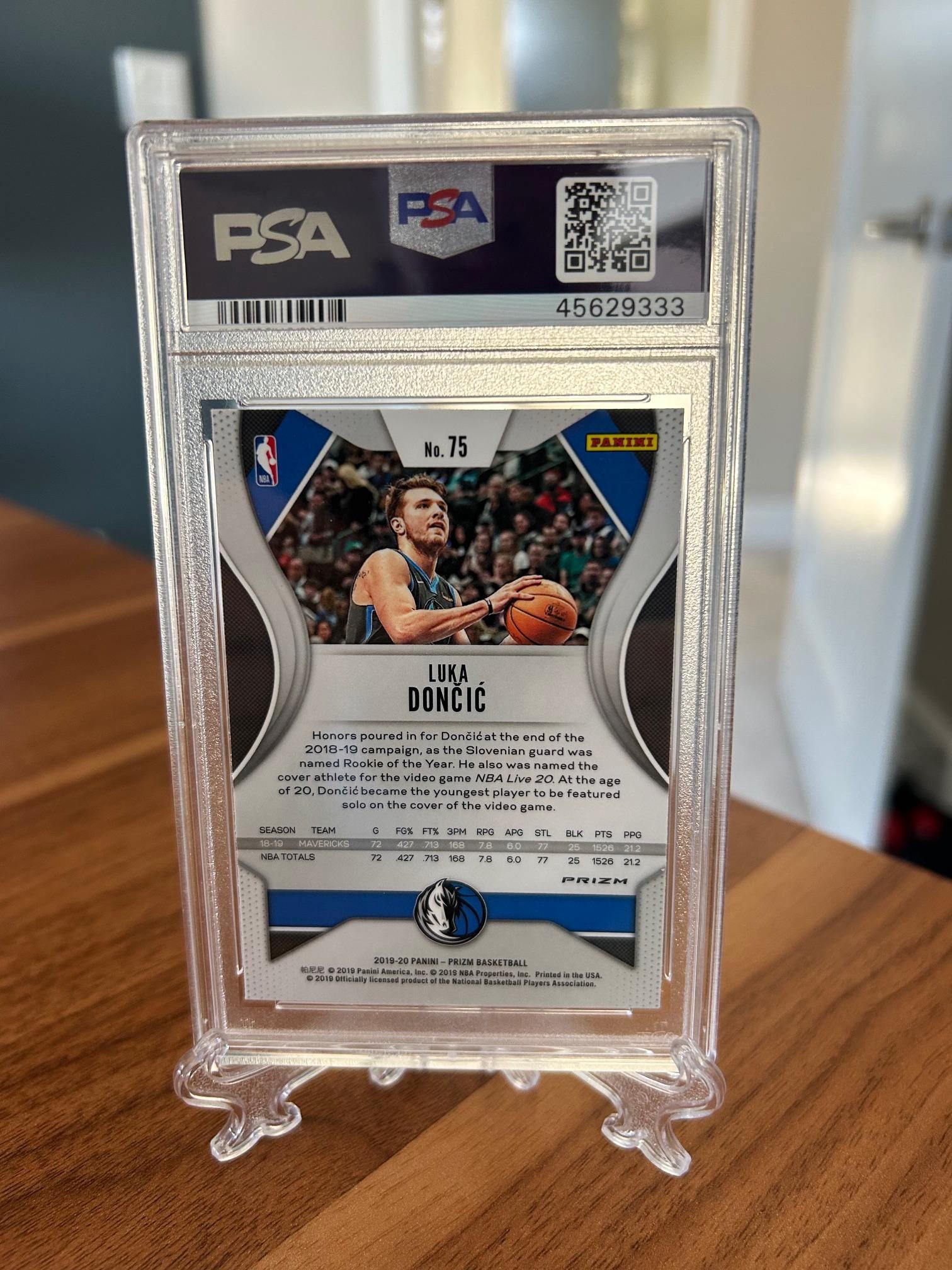 Luka Doncic 2018-19 Panini Prizm RC Emergent Silver BGS 9.5 Gem