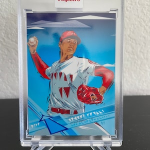 Shohei Ohtani LA Angels Beautiful Artist Baseball Card Project 70 wordt snel geleverd