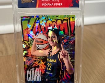 Caitlin Clark Kaboom! Gold Rookie RC Indiana Fever ENCASED Vanity Slabs Ships Fast