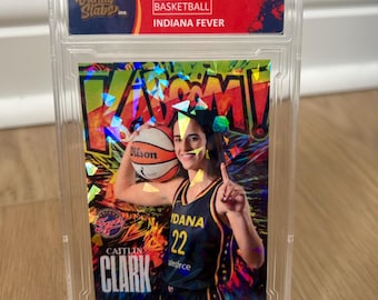 Caitlin Clark Kaboom! Fireworks Rookie RC Indiana Fever ENCASED Vanity Slabs Envíos rápidos