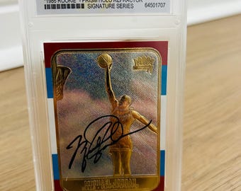 Michael Jordan Gold Auto Prizm Refraktor - Graded GEM Mint 10