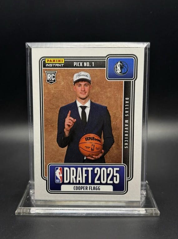 Cooper Flagg Rookie Card - 2025 Panini NBA Draft Night #1 RC - Etsy