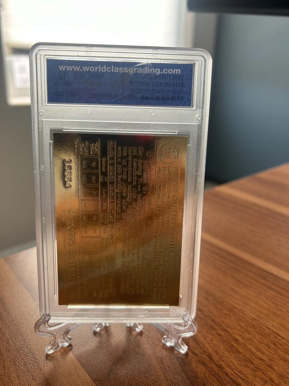 1996 Topps Mickey Mantle 22K Gold Card 1952 ROOKIE Card Design GEM