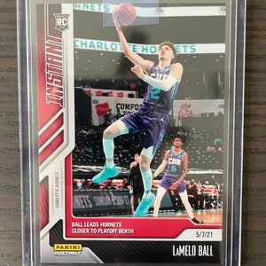 Tarjeta coleccionable de baloncesto Lamelo Ball Rookie RC, numerada y limitada, de los Charlotte Hornets, envío rápido