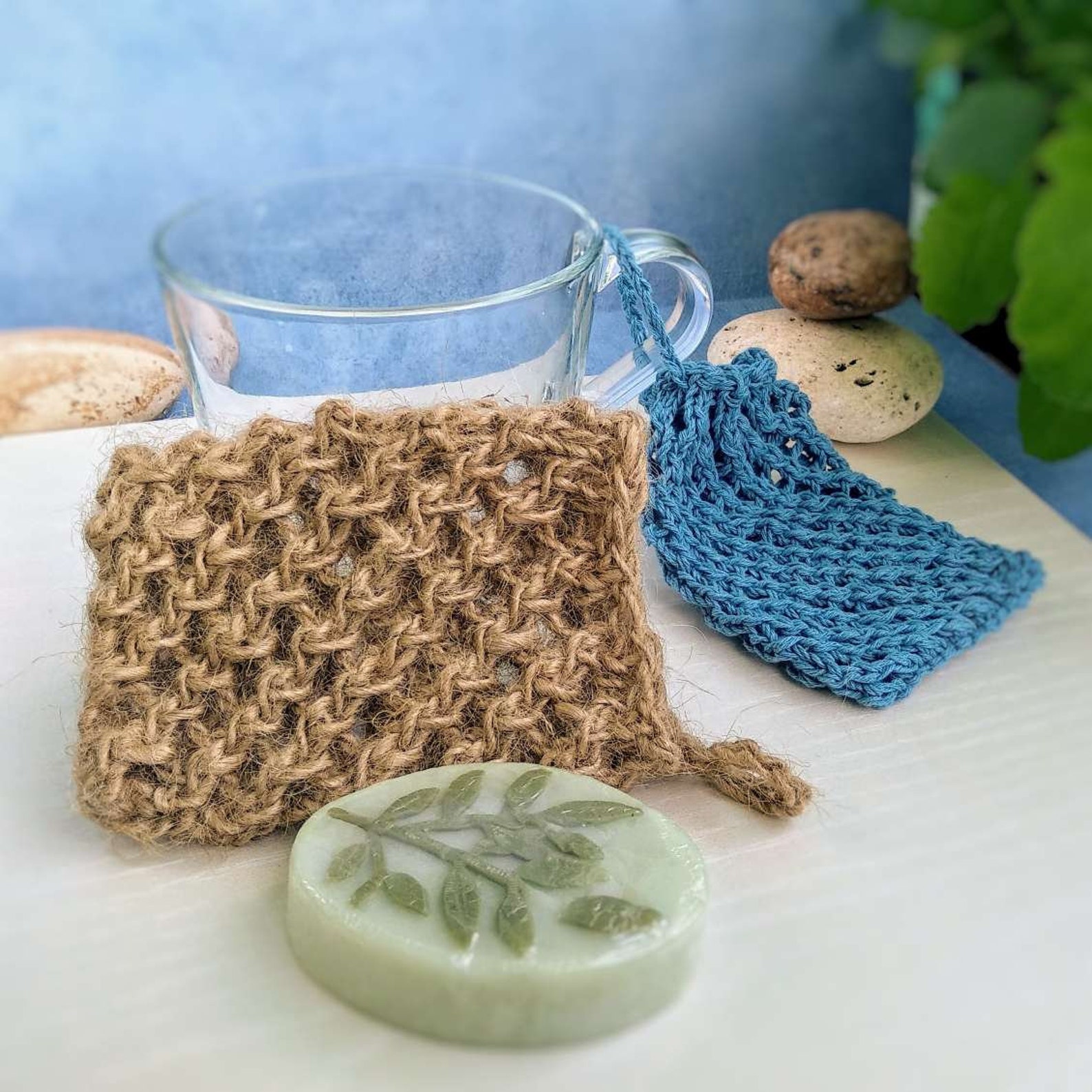 Free Knitting Patterns Soap Bag Dishcloth Body Scrubber & Etsy