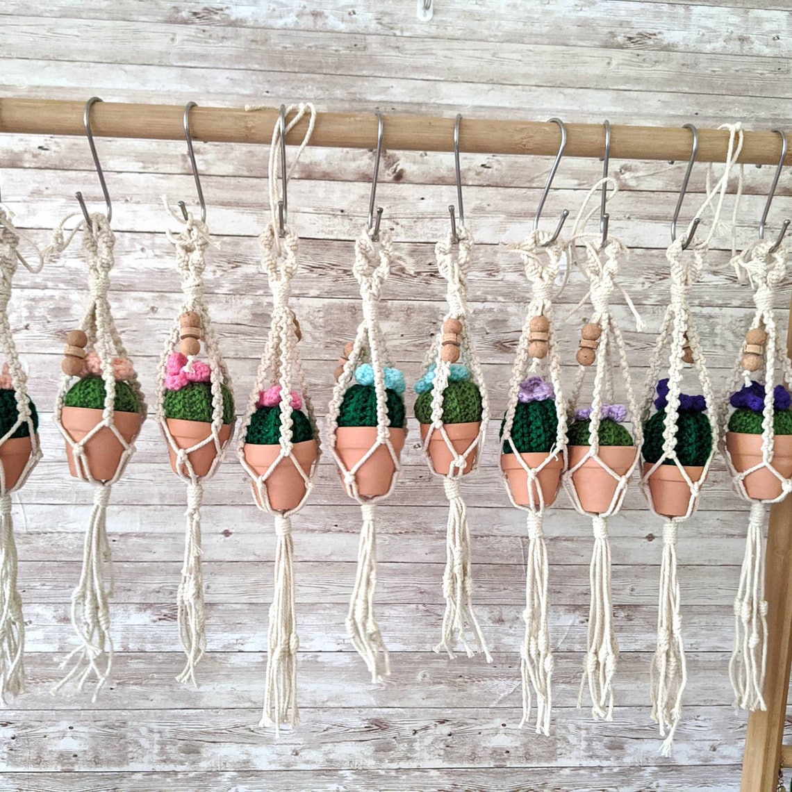 Mini Plant Hanger Office Decor Car Plant Hanger Cubicle Etsy