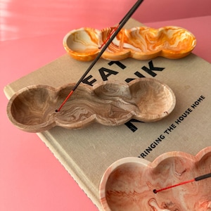 Marmor Räucherstäbchenhalter aus Steinzeug: Modernes skandinavisches Wohndekor