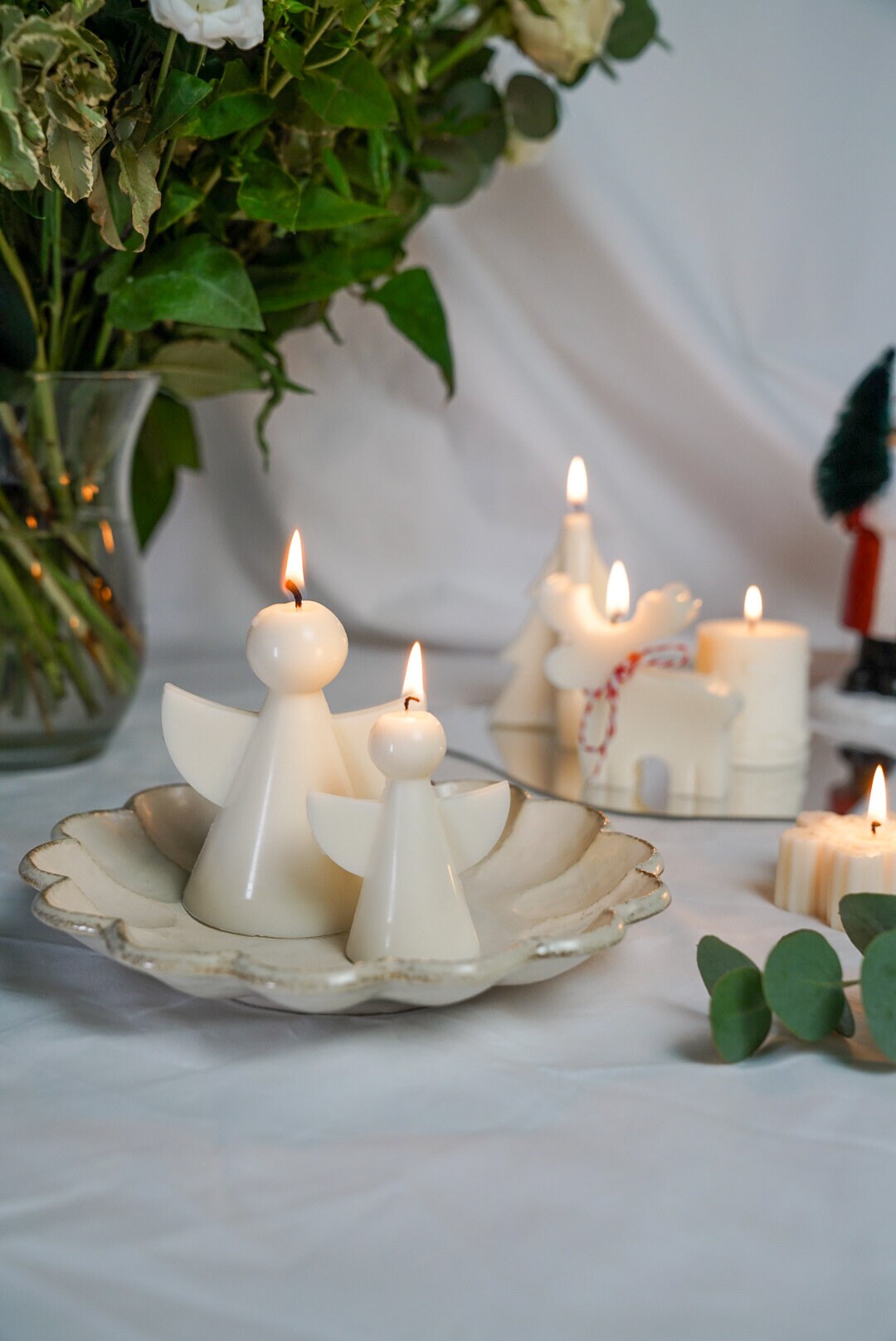 Christmas Angel Soy Wax Candle Set: Hand-poured Holiday Decor - Etsy