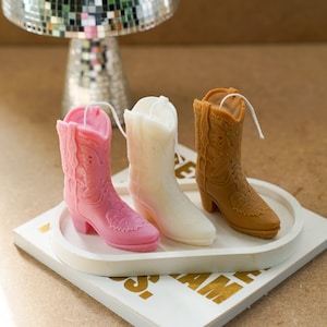 Handmade Cowboy Boots Candle | Western Home Decoration | Unique Gift Idea | Housewarming Gift Idea | Handmade Soy Candle
