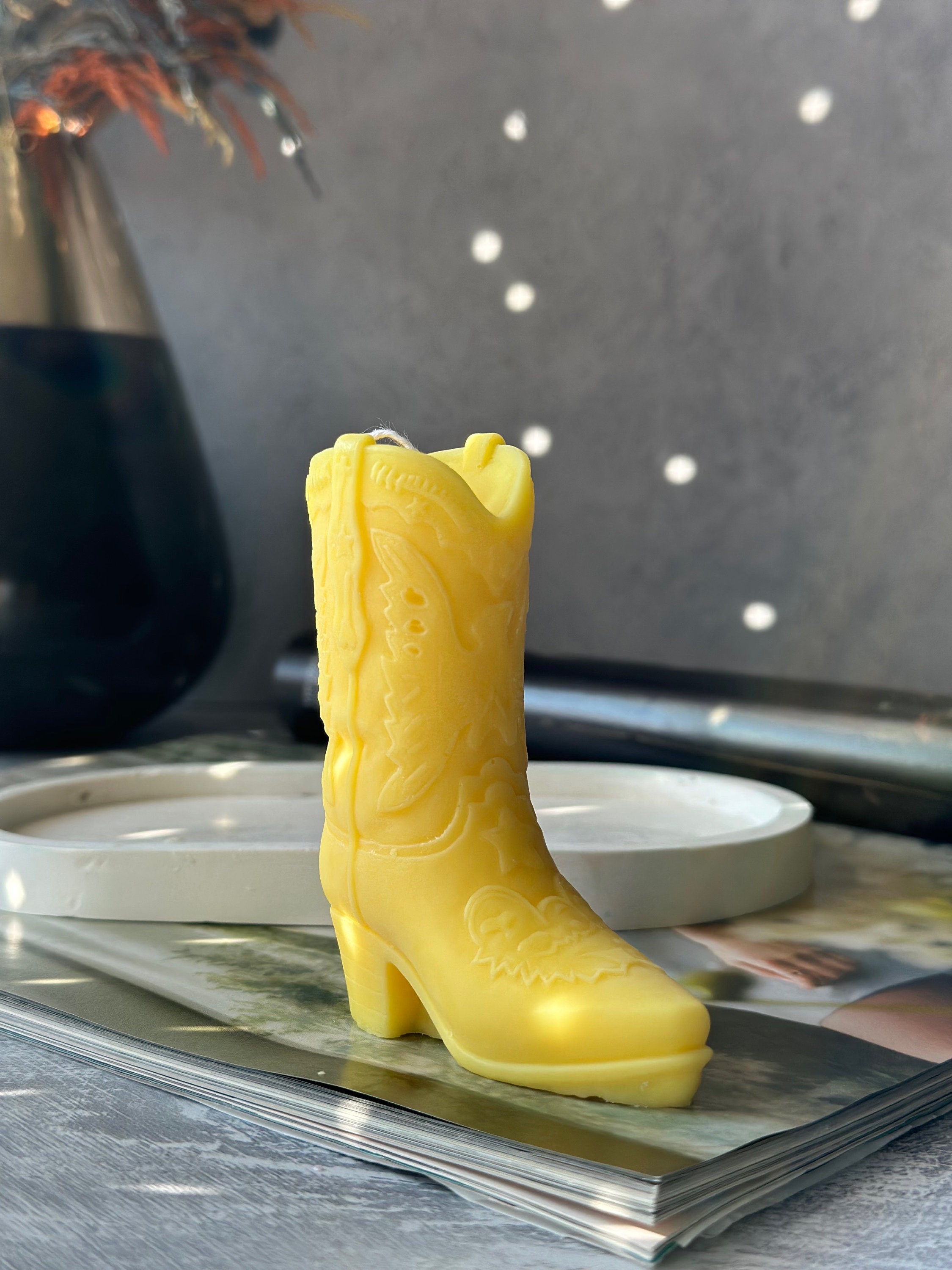 Handmade Cowboy Boots Candle | Western Home Decoration | Unique Gift Idea | Housewarming Gift Idea | Handmade Soy Candle