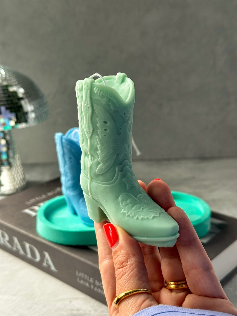 Gokican Cowboy Boot Candle - Thumbnail 2