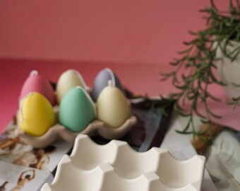 Handmade Concrete Egg Candle Holder: Nordic Jewelry Tray