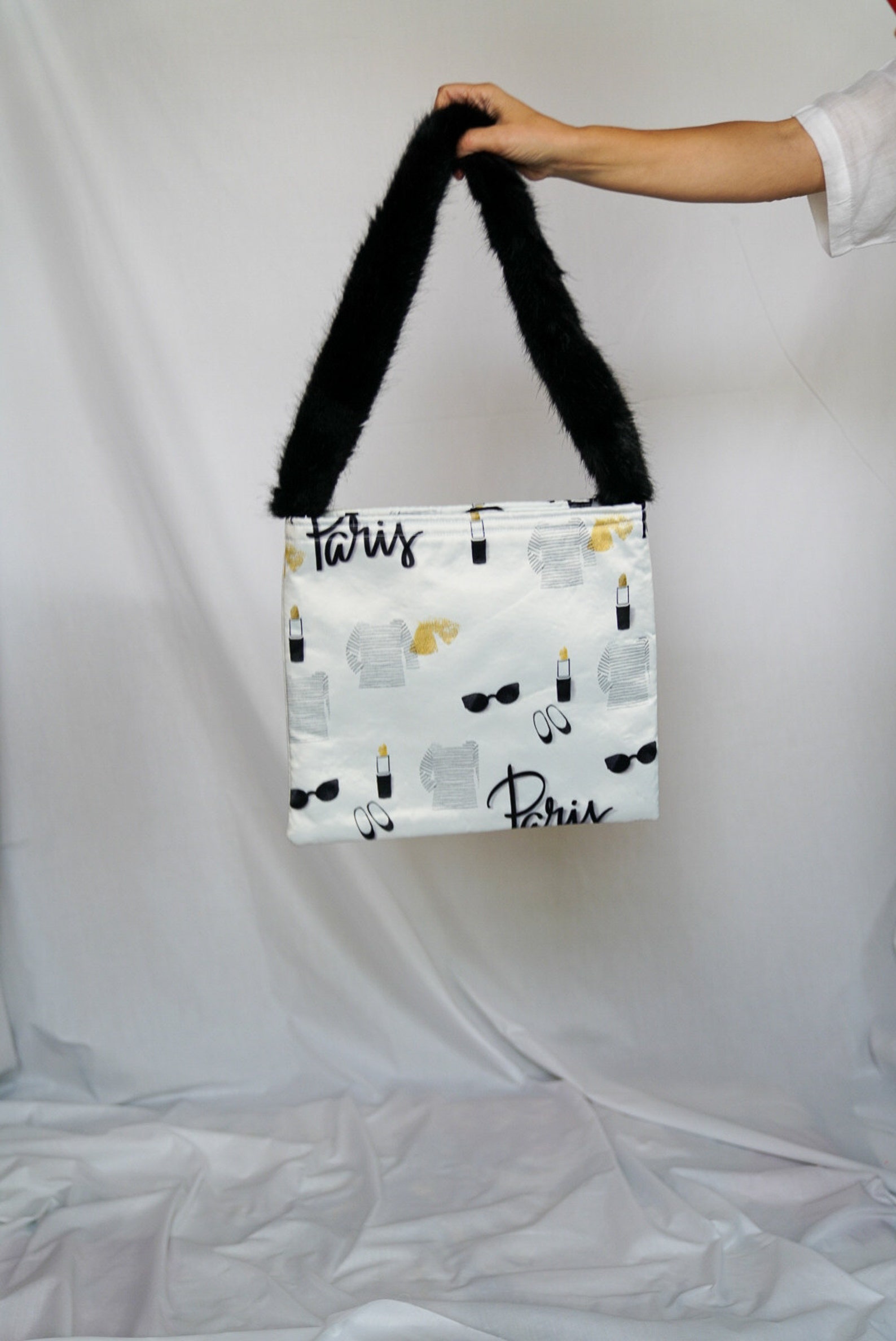 Tote Bag Paris Tote Bag Shopping Bag Handmade Bag Etsy