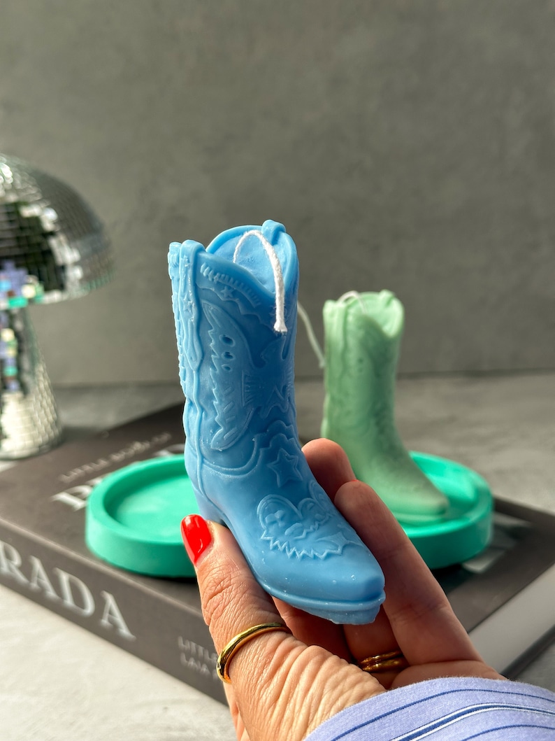 Gokican Cowboy Boot Candle - Thumbnail 3