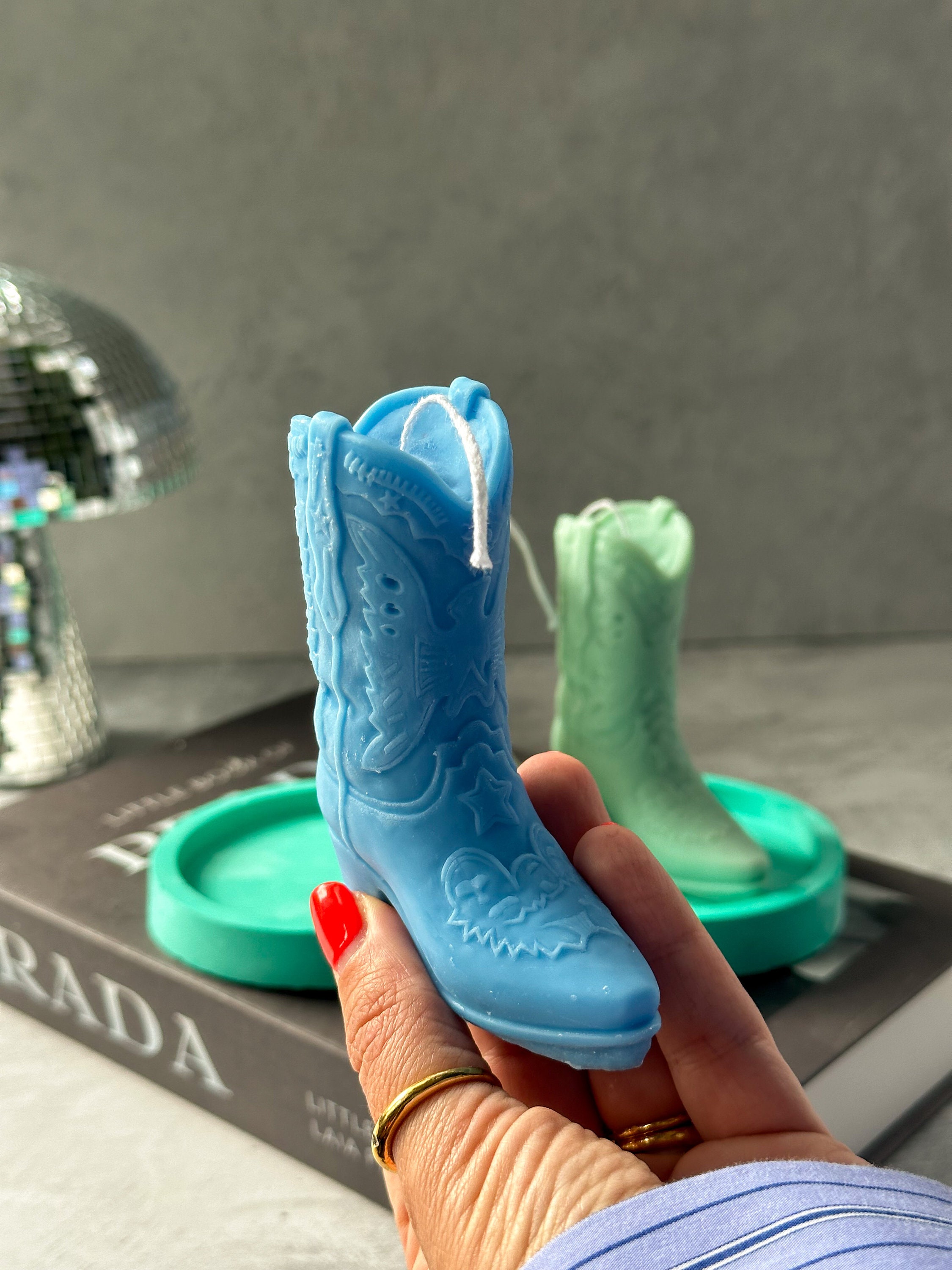 Handmade Cowboy Boots Candle | Western Home Decoration | Unique Gift Idea | Housewarming Gift Idea | Handmade Soy Candle