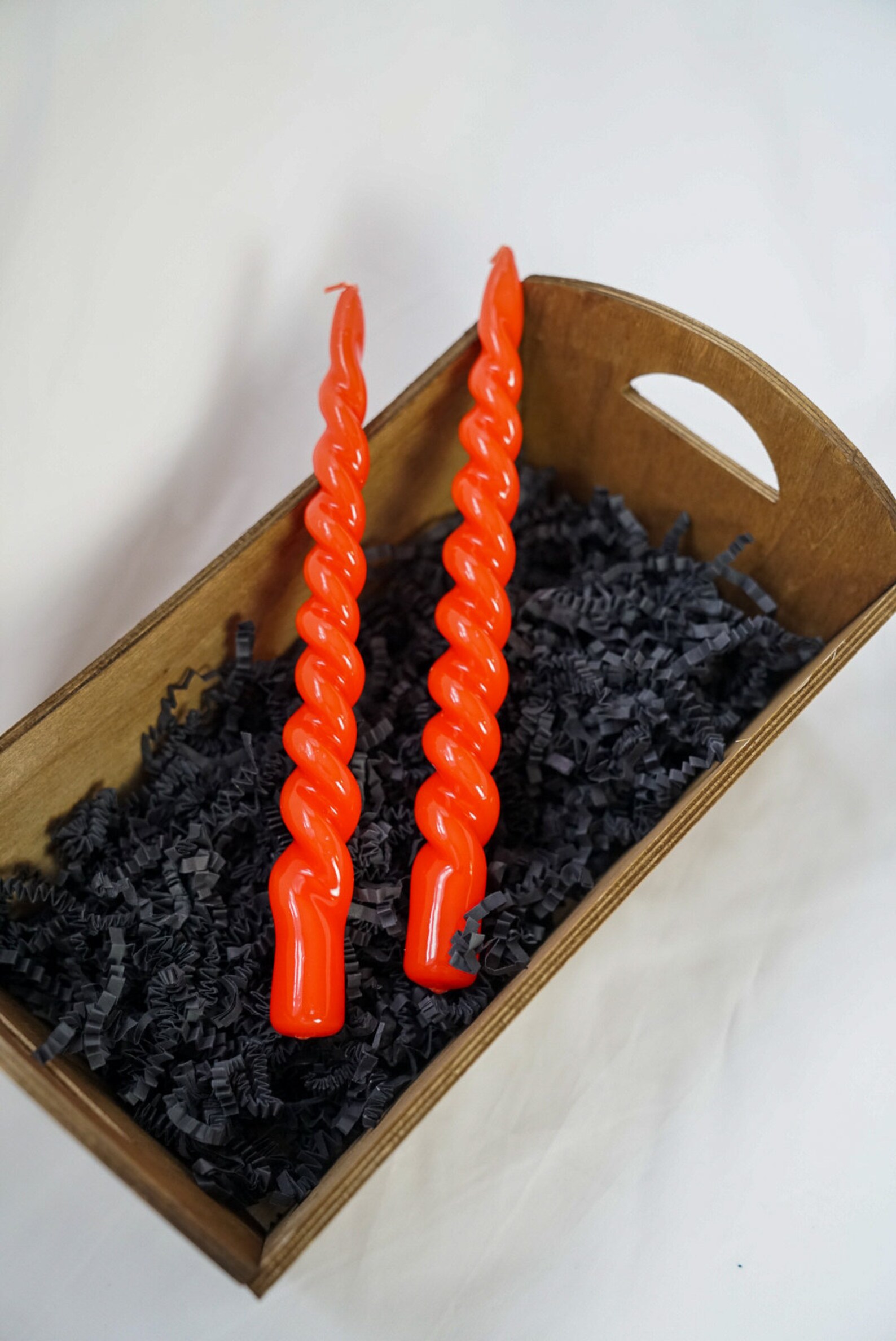 Twisted candle Pillar candles Dinner Candles Colourful Etsy