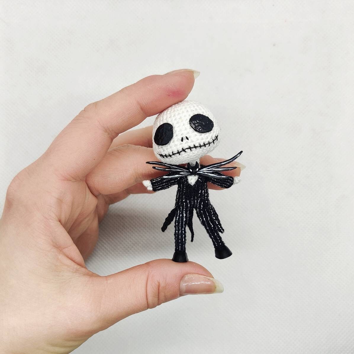 Jack Skellington Amigurumi Crochet Figure Halloween Gift From Etsy