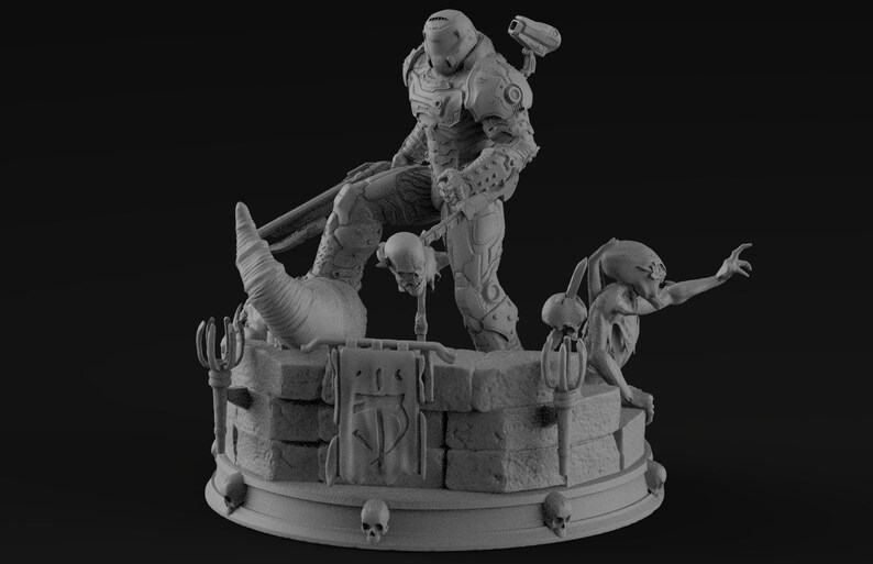 doom slayer statue amazon