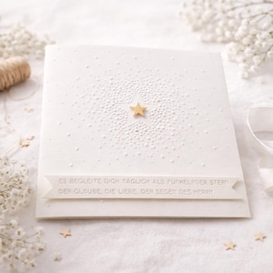 Konfirmationkskarte Karte zur Konfirmation, Kommunion, Taufe Konfirmationskarte Taufkarte Kommunionskarte Schutzengel