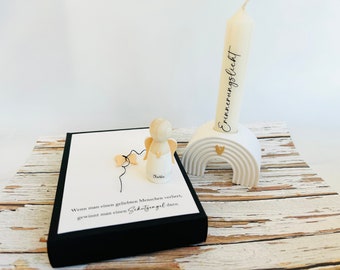 Mourning box, mourning card, mourning candle, consolation light, silence, consolation box, mourning gift, guardian angel