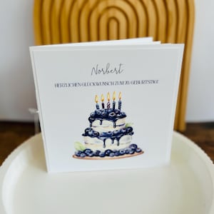 Greeting card, birthday card, birthday card, neutral card, card for men