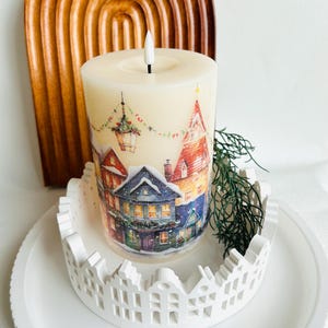 LED candle, Christmas candle, personalized candle, Christmas candle, Christmas gift, Christmas decoration
