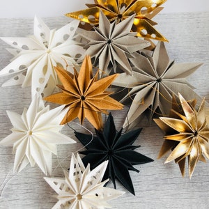 Snappap, poinsettia, vegan, paper star, folded star, Christmas star, Christmas gift, Christmas decoration image 6