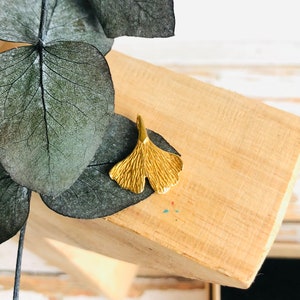 Pendant Ginkgo, Gingko, Pendant gold, Ginkgo leaf
